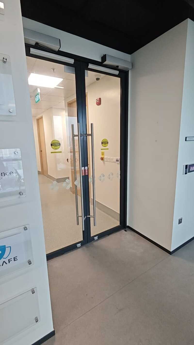 Nanyang Technological University Laboratory Auto Swing Doors
